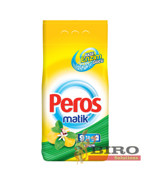 Detergent praf automat PEROS, 9kg, ambalaj moale